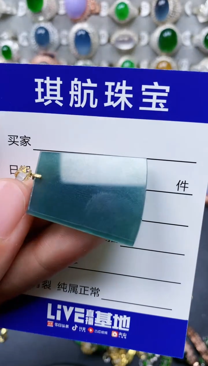 【闪购商品】翡翠颈饰18K金镶嵌000531