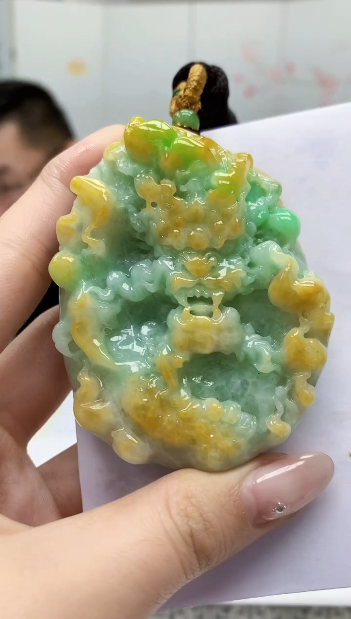 【闪购商品】定制翡翠未镶嵌5152jw-毛货挂件56