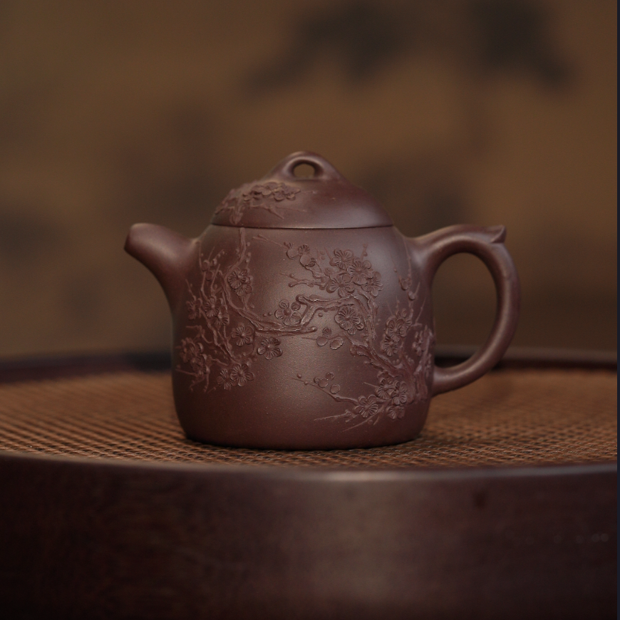 【陶研专属】 秦权 70年代老紫泥 190cc 御品造器 紫砂壶