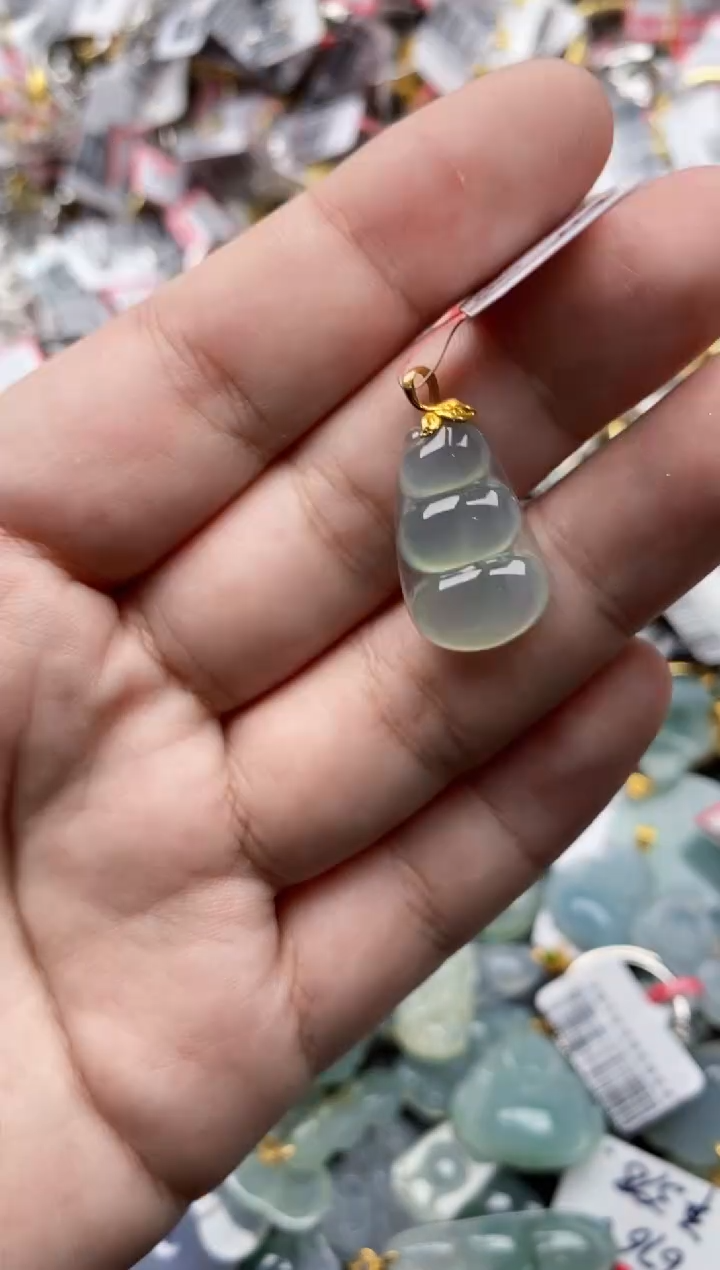 【闪购商品】翡翠戒指18K金镶嵌55555---5