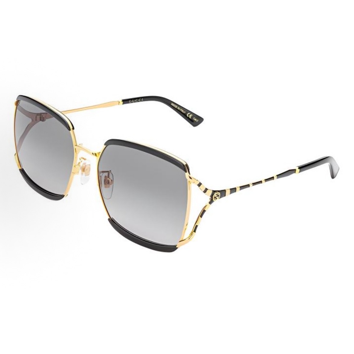 GUCCI/古驰柔美浪漫竹节镜腿女士太阳眼镜 GG0593SK-001