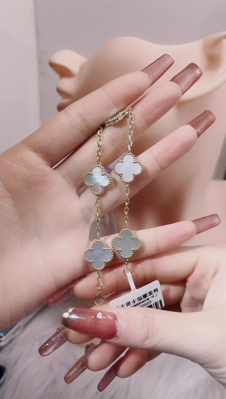 【闪购商品】贝壳（贝母）手链18K金镶嵌18K金镶嵌 K黄