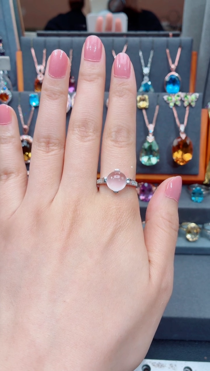 银S925镶嵌戒指水晶给****~水晶戒指 21#