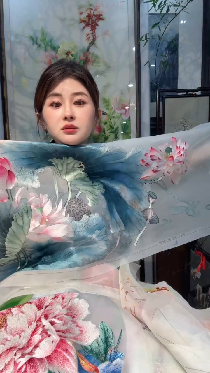 刺绣非遗苏绣手工刺绣绣片