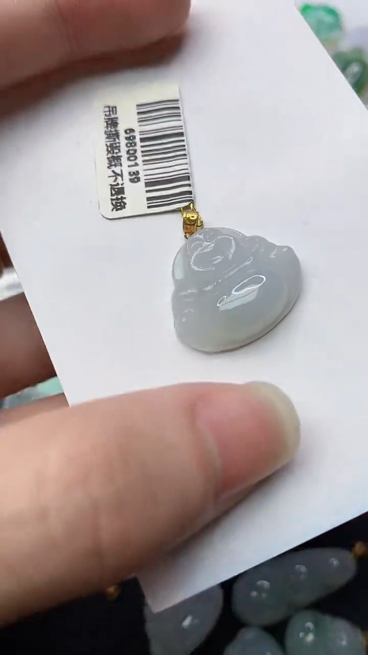 【闪购商品】翡翠颈饰18K金镶嵌42........