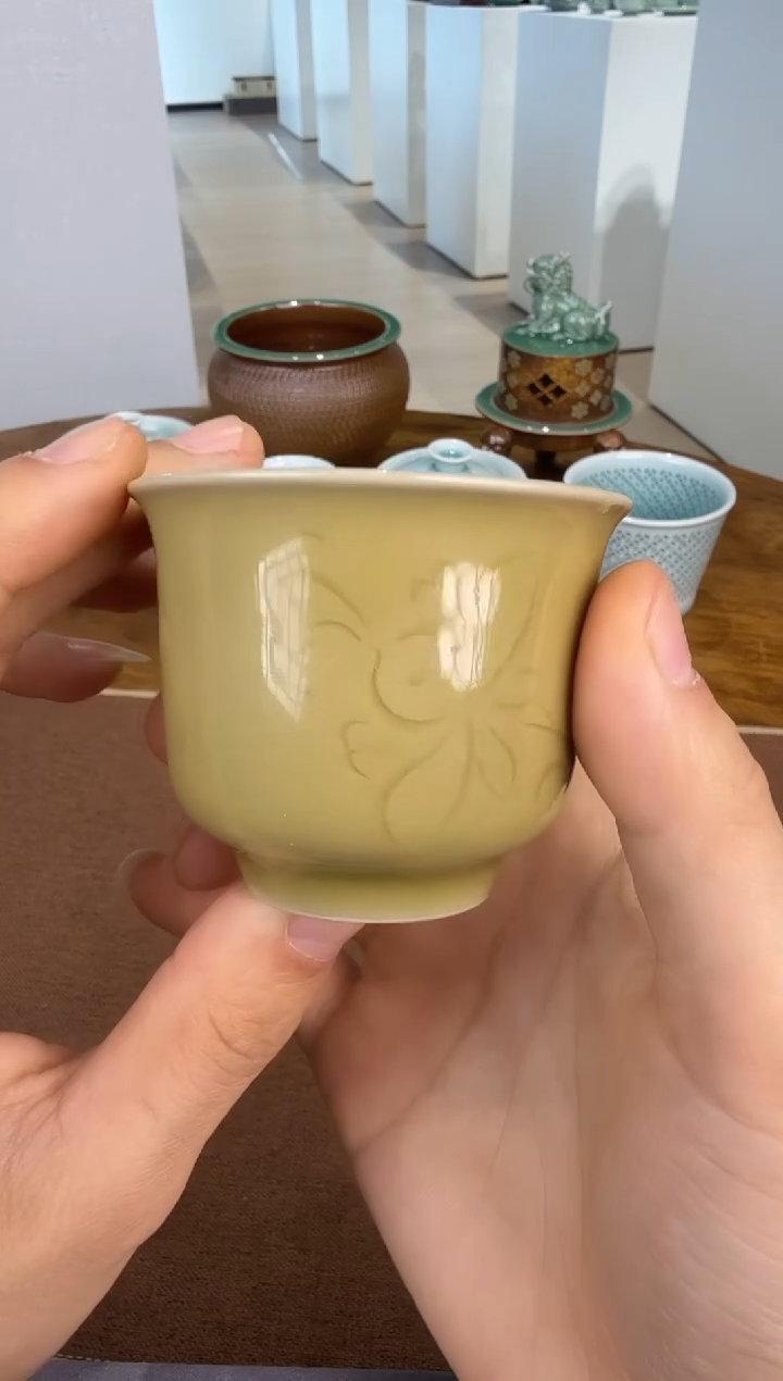 青瓷手工茶器包邮不带礼盒