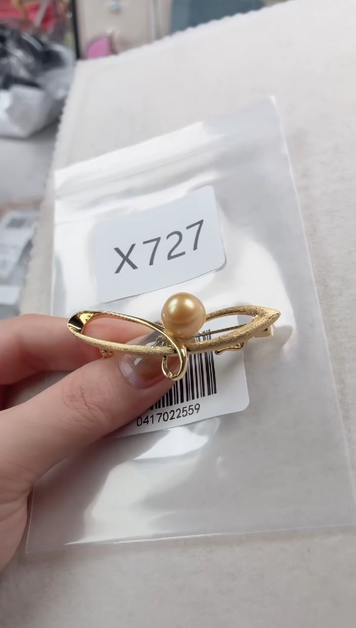 未镶嵌胸针海水珍珠X727