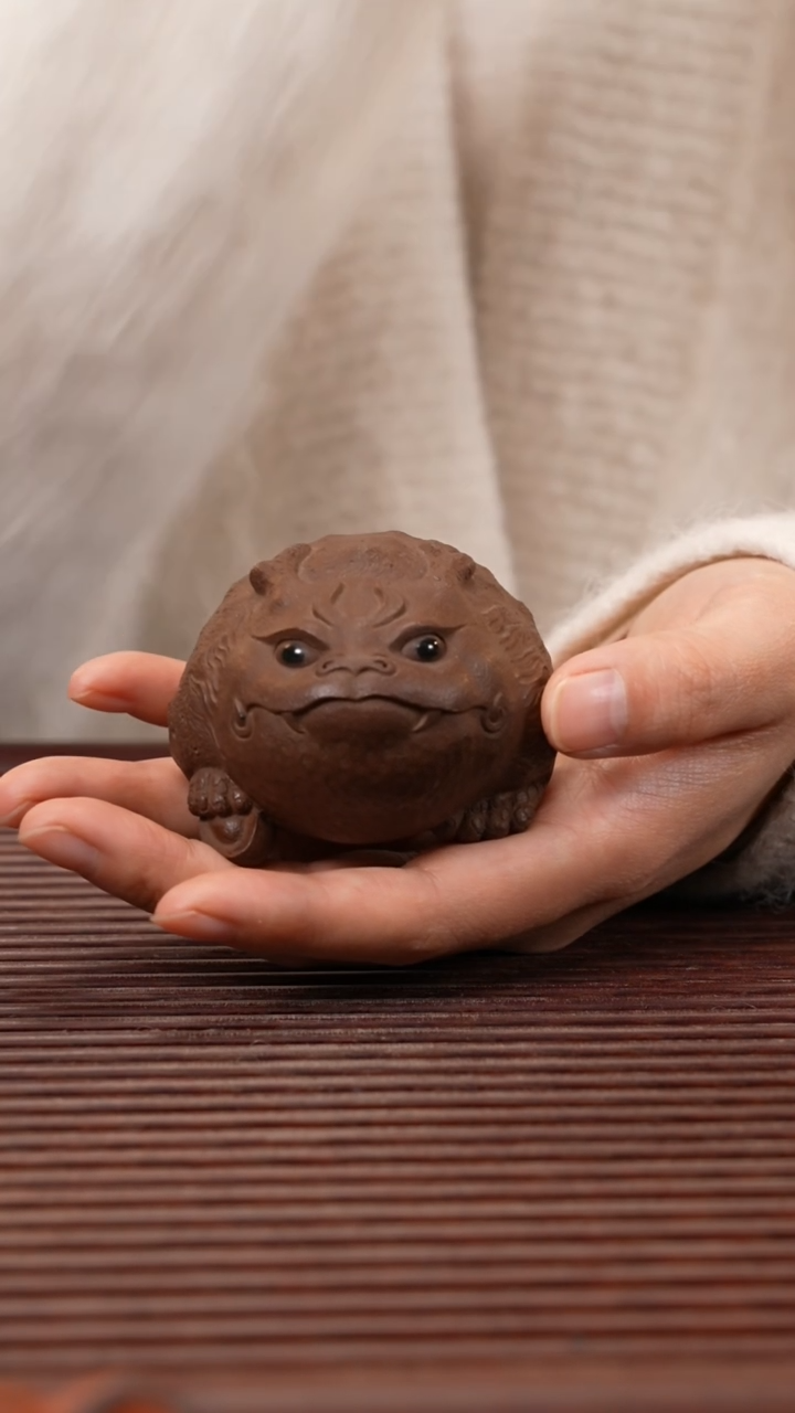 【闪购商品】紫砂茶宠紫泥龙蟾