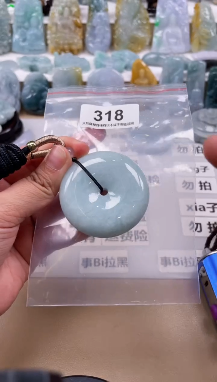 【闪购商品】翡翠颈饰未镶嵌天然缅甸A货翡翠318
