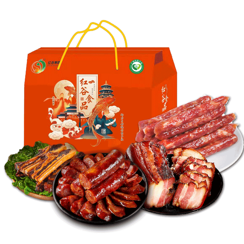红谷高山土猪腊制品礼盒