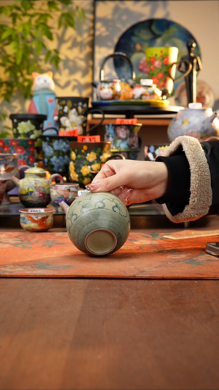 瓷片景德镇手工手绘1033