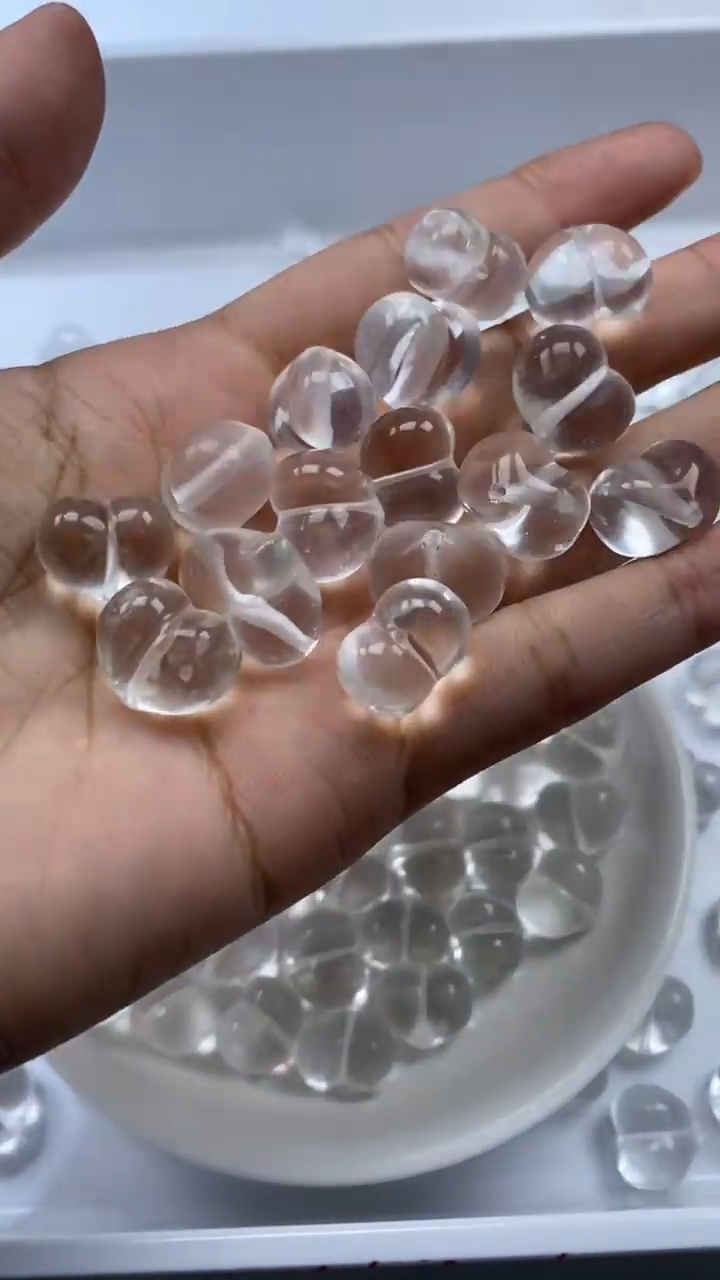 颈饰未镶嵌水晶X632-白水屁桃12*10mm*1颗