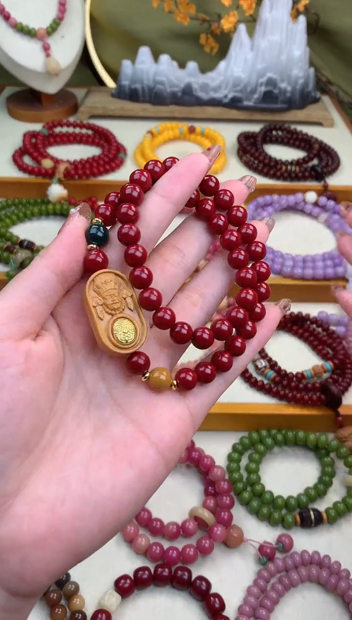 【闪购商品】白玉菩提手串砂砂牌