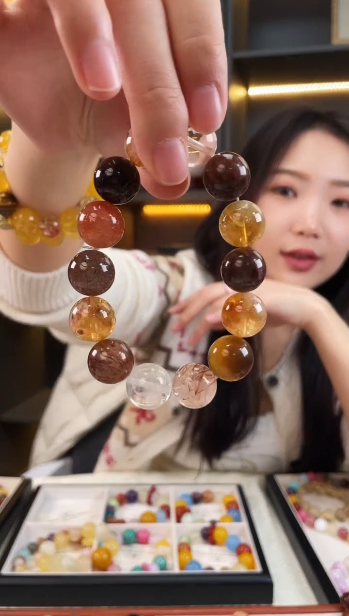 未镶嵌手链水晶超七多宝手串多样性发其一