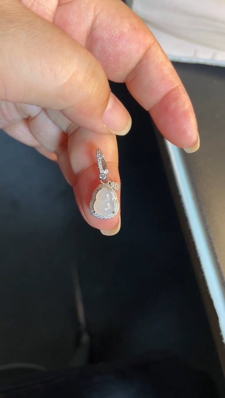 吊坠(不含链)银S925镶嵌翡翠1