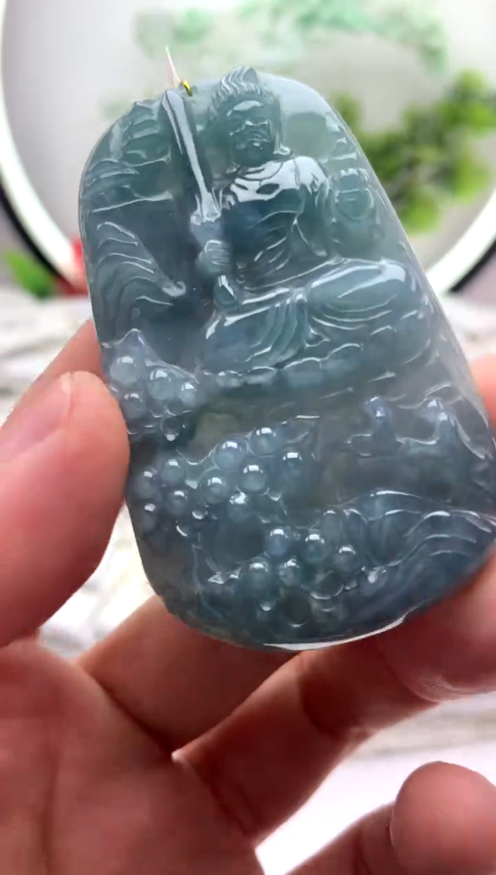 【闪购商品】翡翠颈饰未镶嵌不动明王