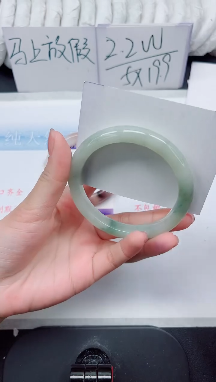 【闪购商品】石英质玉手镯未镶嵌283#60.5