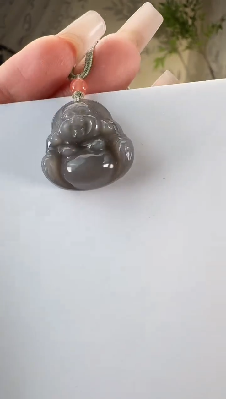 和田玉未镶嵌颈饰佛公