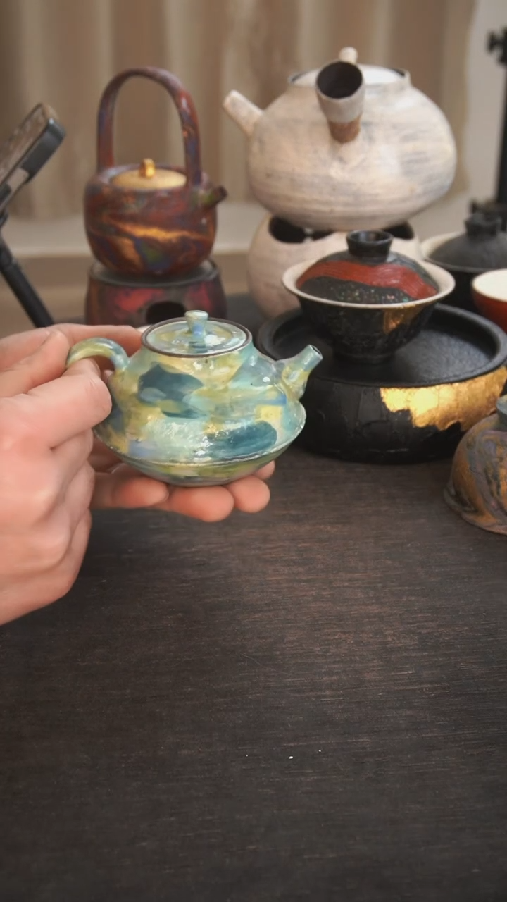 【闪购商品】其他粉引手绘壶251小康茶器