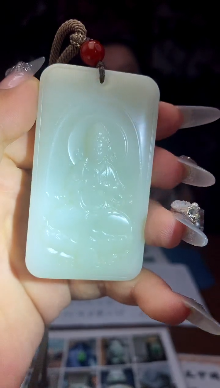 和田玉未镶嵌颈饰A419