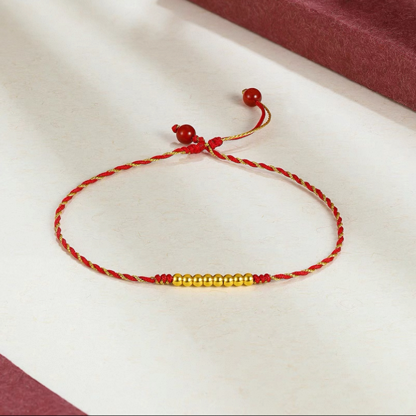 【灵动】黄金足金999转运珠(含绳、珠)