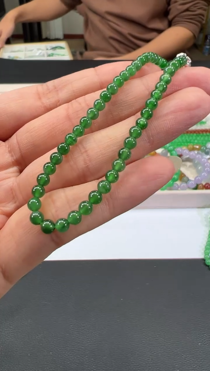 未镶嵌手串翡翠B527|1980