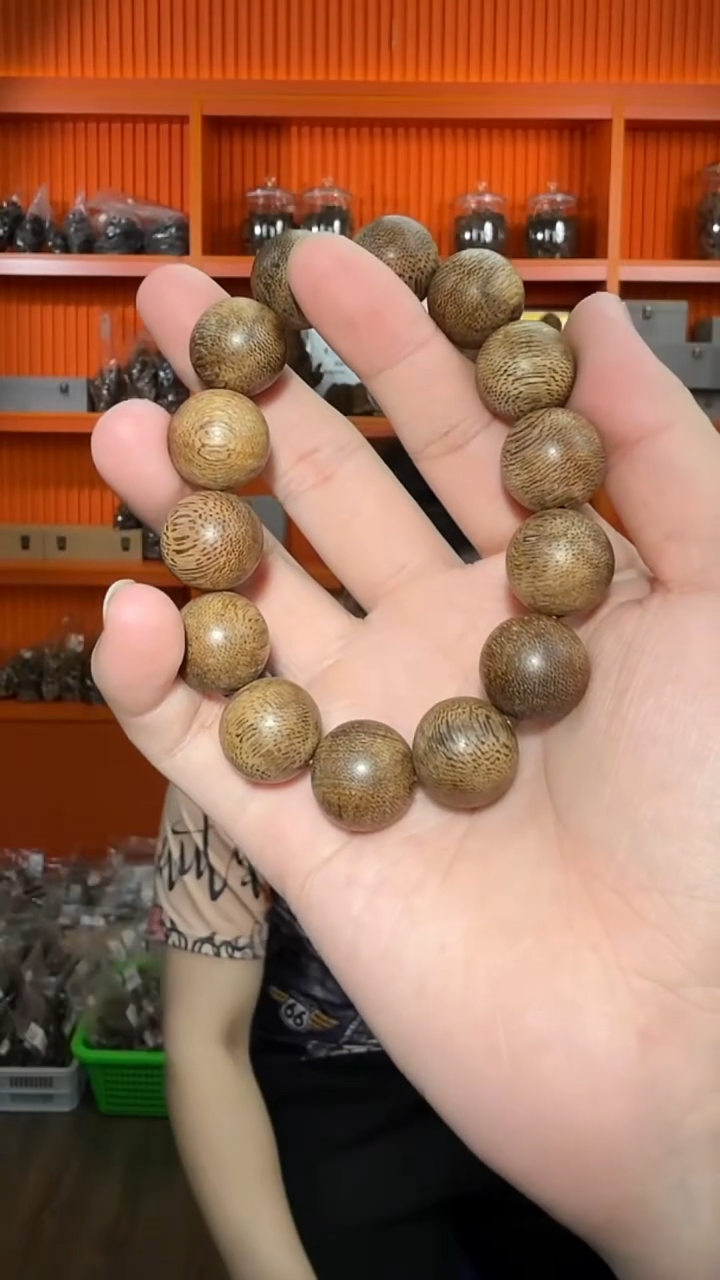 沉香手串447号尖峰岭单圈26g1.6多样性发一