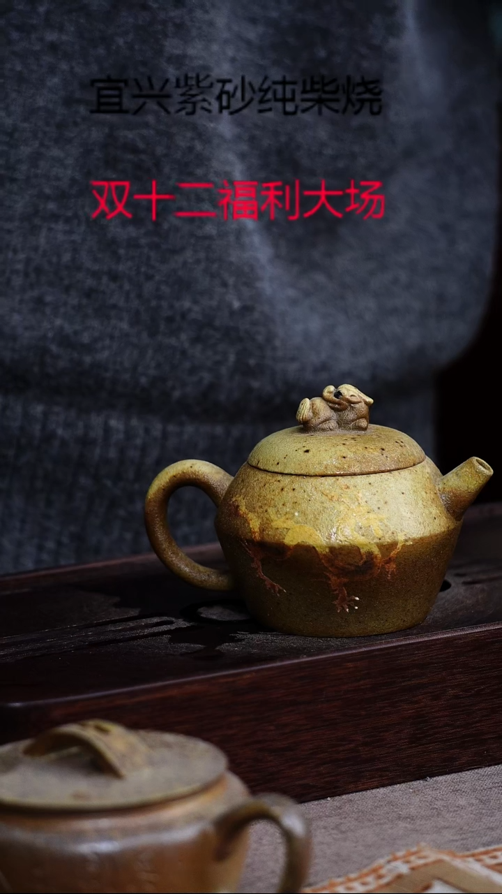 茶壶紫砂宜兴紫砂柴烧