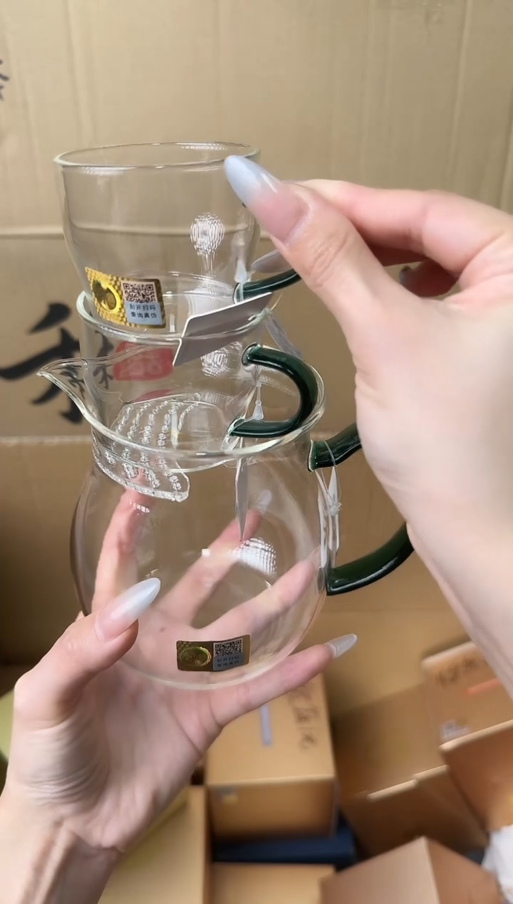 【闪购商品】@@禾器观禄墨绿色+清尚杯墨绿色两只