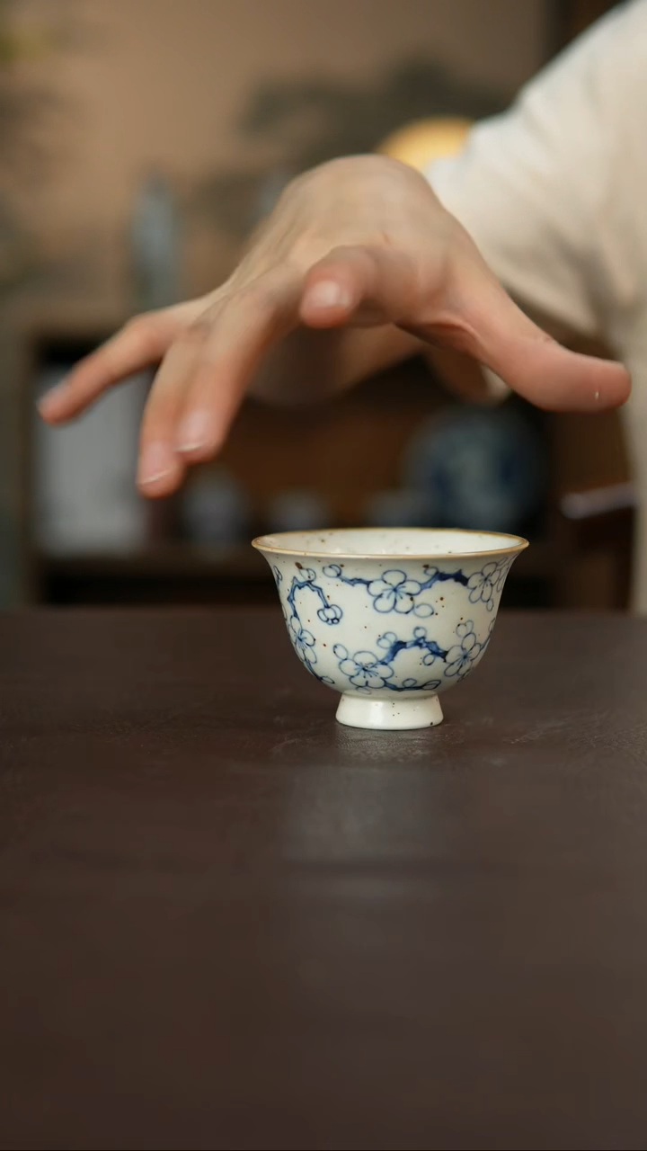 杯景德柴烧手作多人瑕疵