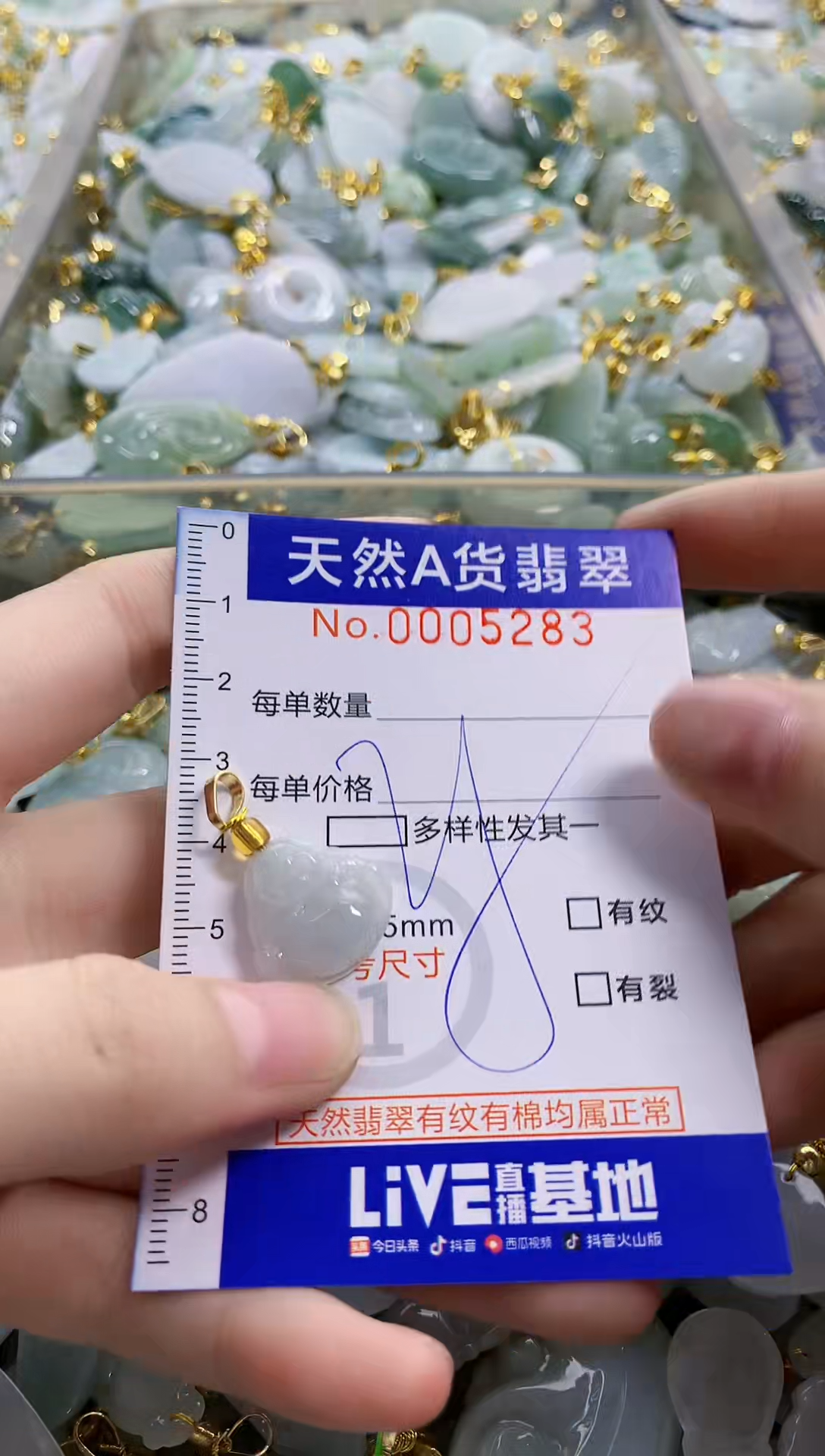 颈饰未镶嵌翡翠纯天然a货翡翠