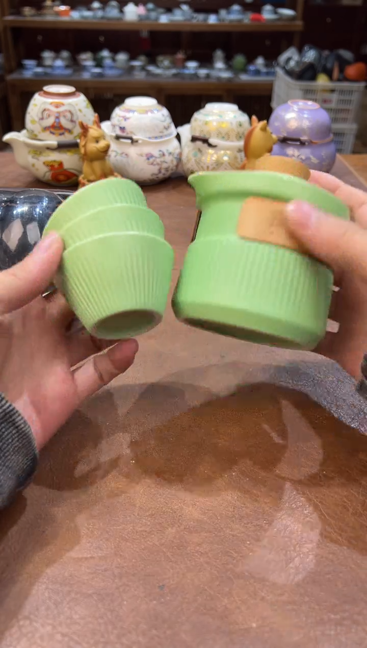 真的很便宜会开片的旅行茶具