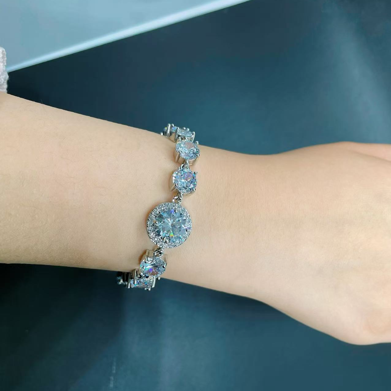 【南非库里南】NFKLN 高端奢华定制 新款冰花切豪镶手链 138