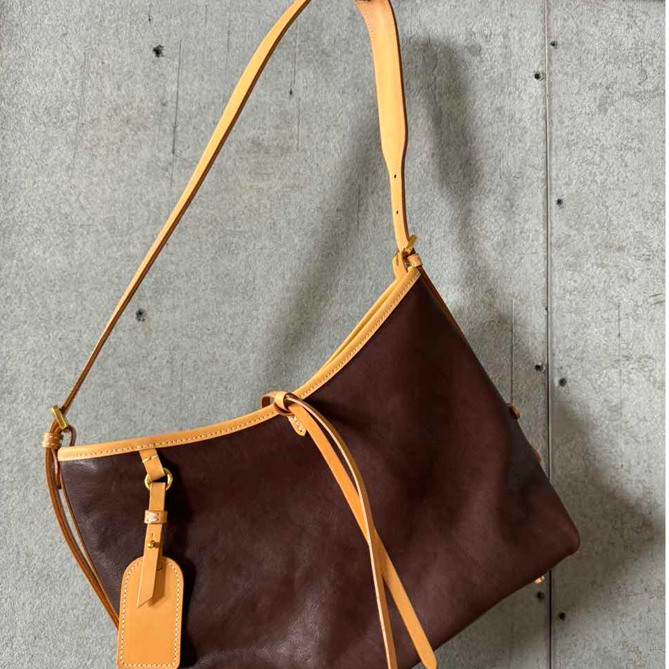 旗舰复刻【小巴黎】HOBO头层牛皮斜挎腋下包进口植鞣头层牛皮 1151