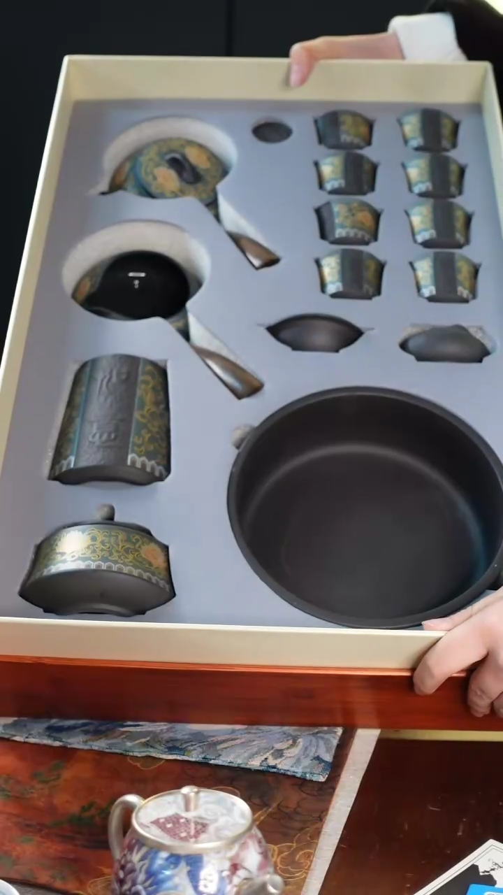 【闪购商品】紫砂壶15头陶瓷套装