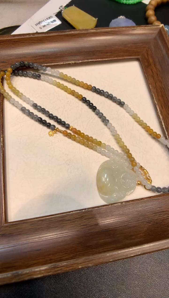 颈饰未镶嵌翡翠佛公项链 多样性发一件