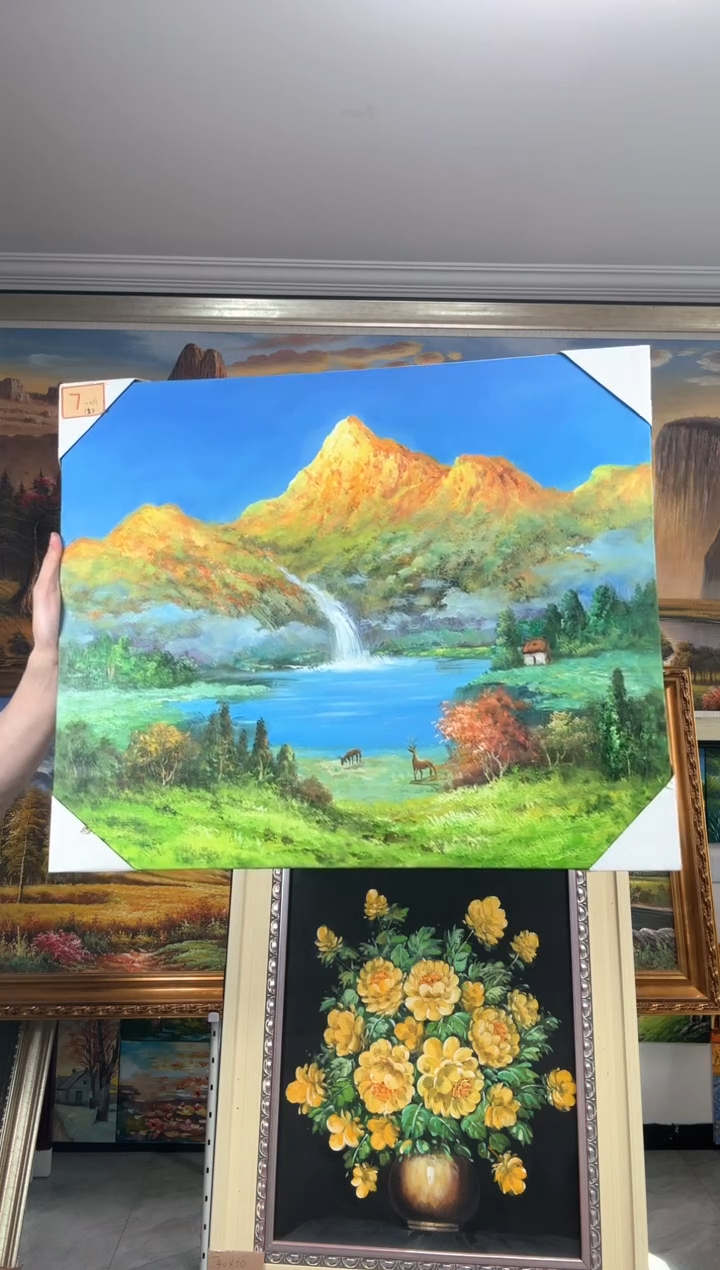 【闪购商品】油画金山的纯手绘油画