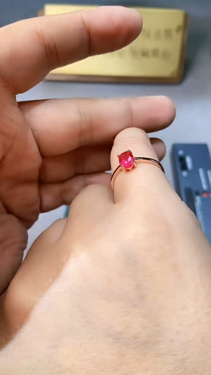 【闪购商品】红宝石戒指银S925镶嵌354