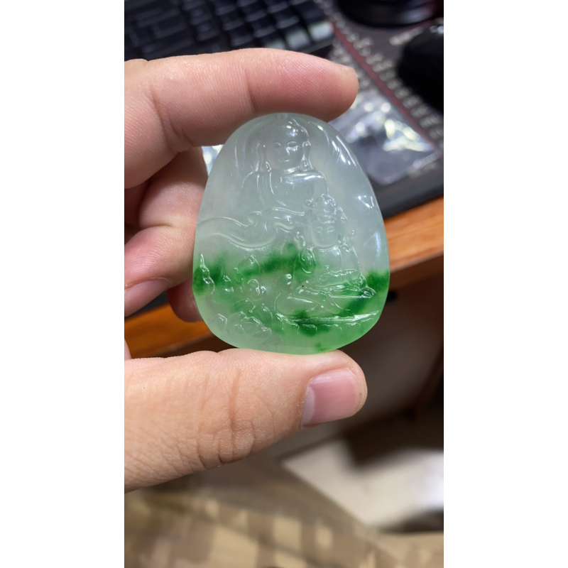 吊28  飘花观音吊坠