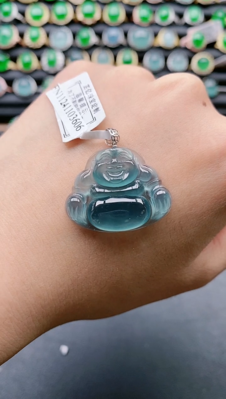 【闪购商品】翡翠戒指18K金镶嵌11111