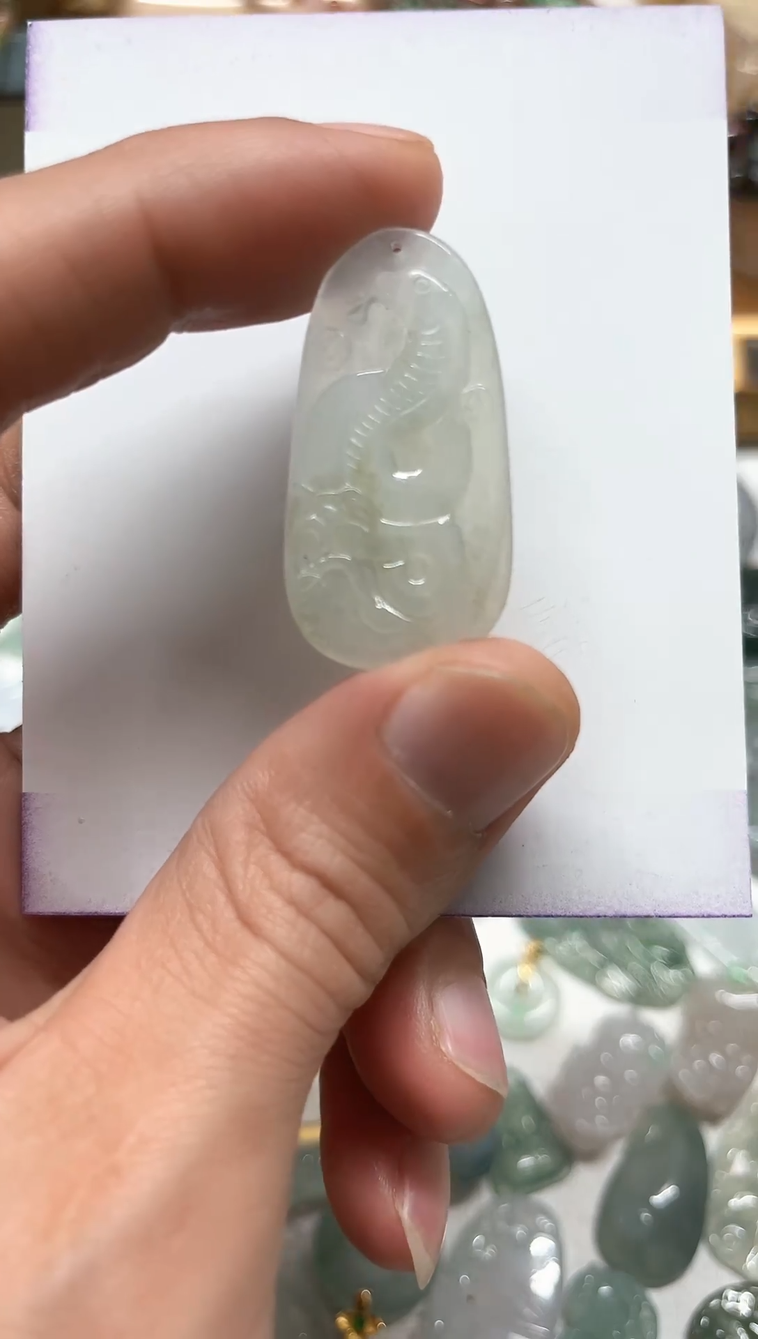 【闪购商品】翡翠颈饰未镶嵌天然缅甸A货翡翠吊坠