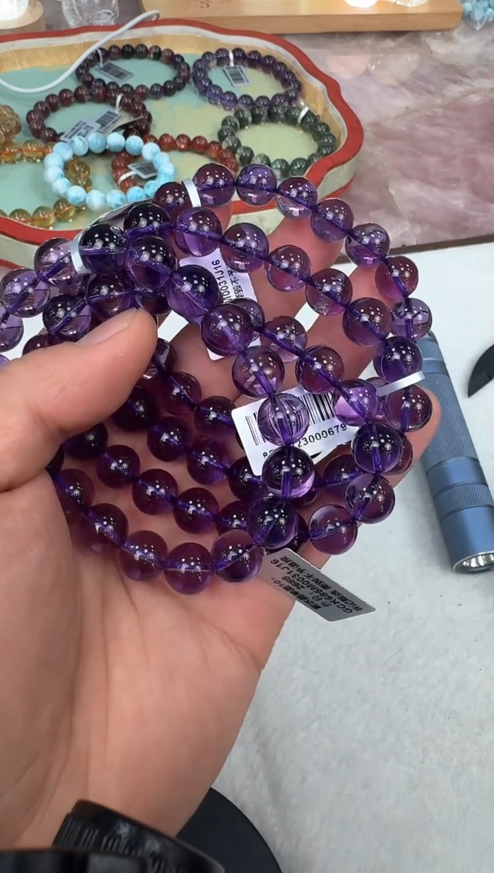 【闪购商品】水晶手链未镶嵌GCK685 约10mm多样性发一件