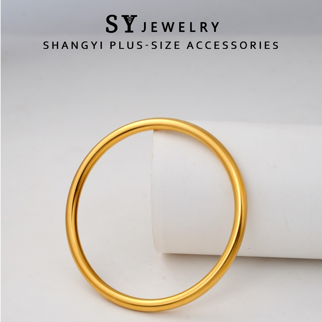 铜合金手镯 SZ003尚轶大码饰品【古法素圈】百搭经典古法素圈手镯