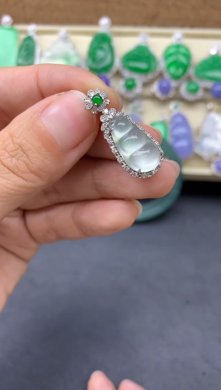 【闪购商品】翡翠颈饰18K金镶嵌603-中国好珍宝