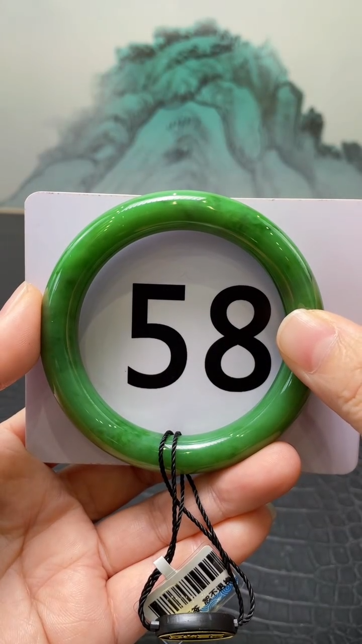 未镶嵌手镯和田玉（碧玉）就***！58