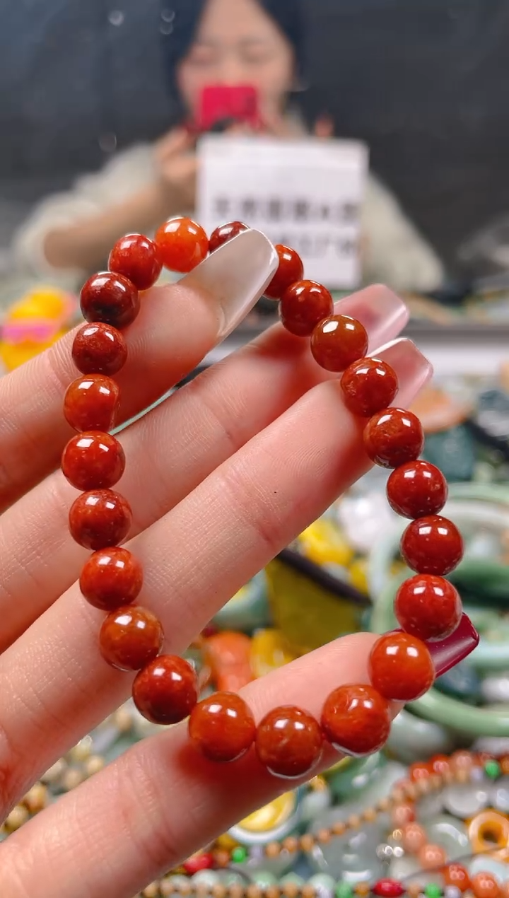 【闪购商品】翡翠颈饰未镶嵌7-8MM/X/翡翠A货一图一物