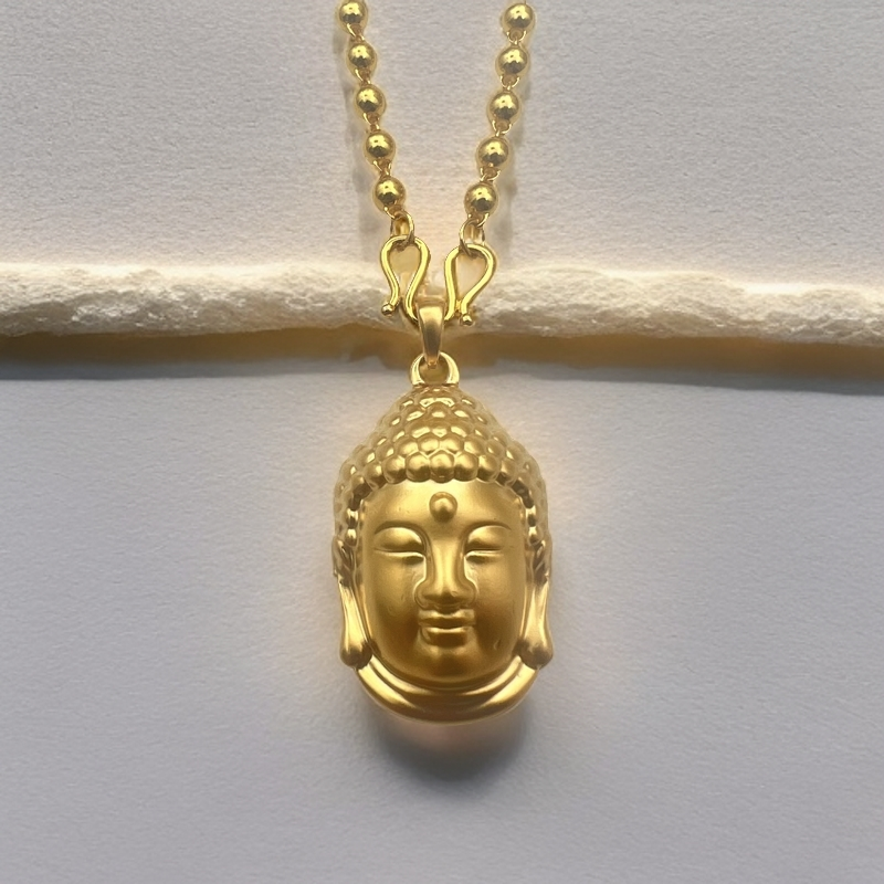 （七七专属】精美复古风女士合金佛头吊坠DZ612199