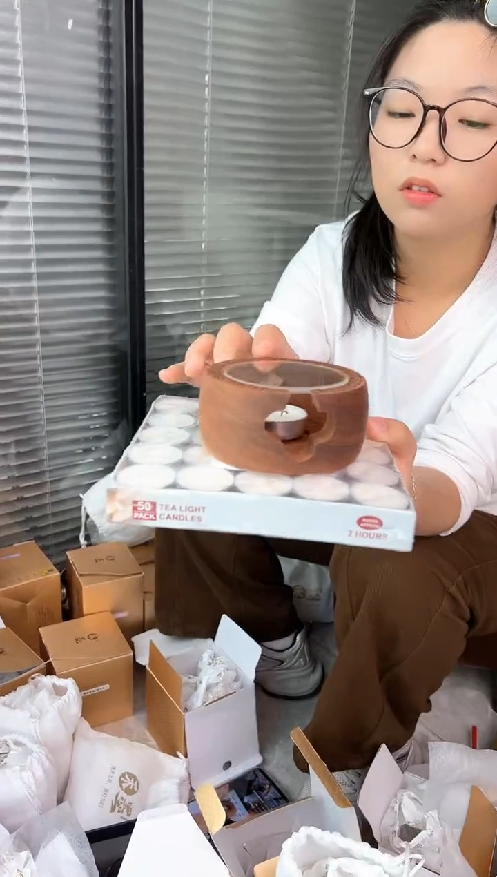 禾墨 温茶器+茶蜡50个    