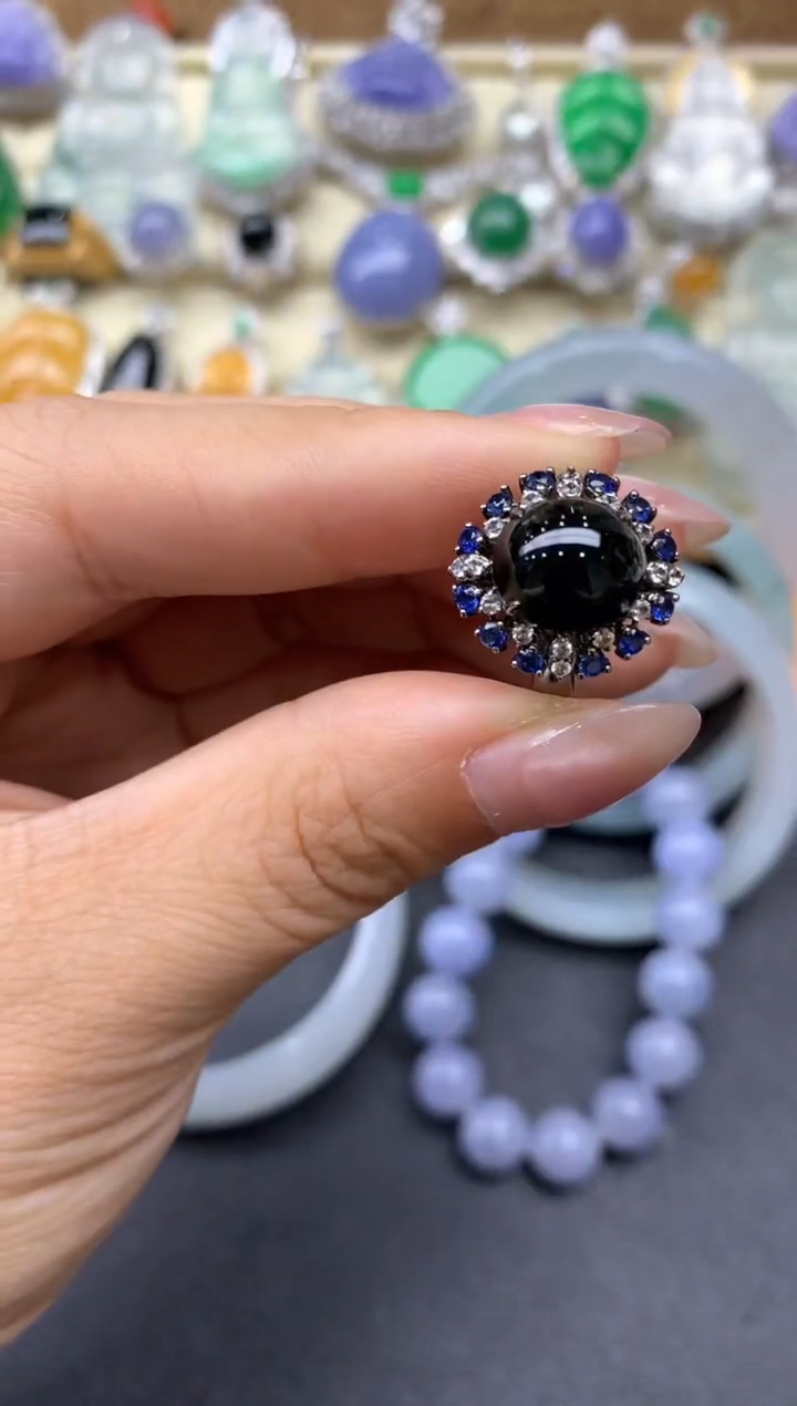 【闪购商品】翡翠戒指18K金镶嵌392-中国好珍宝