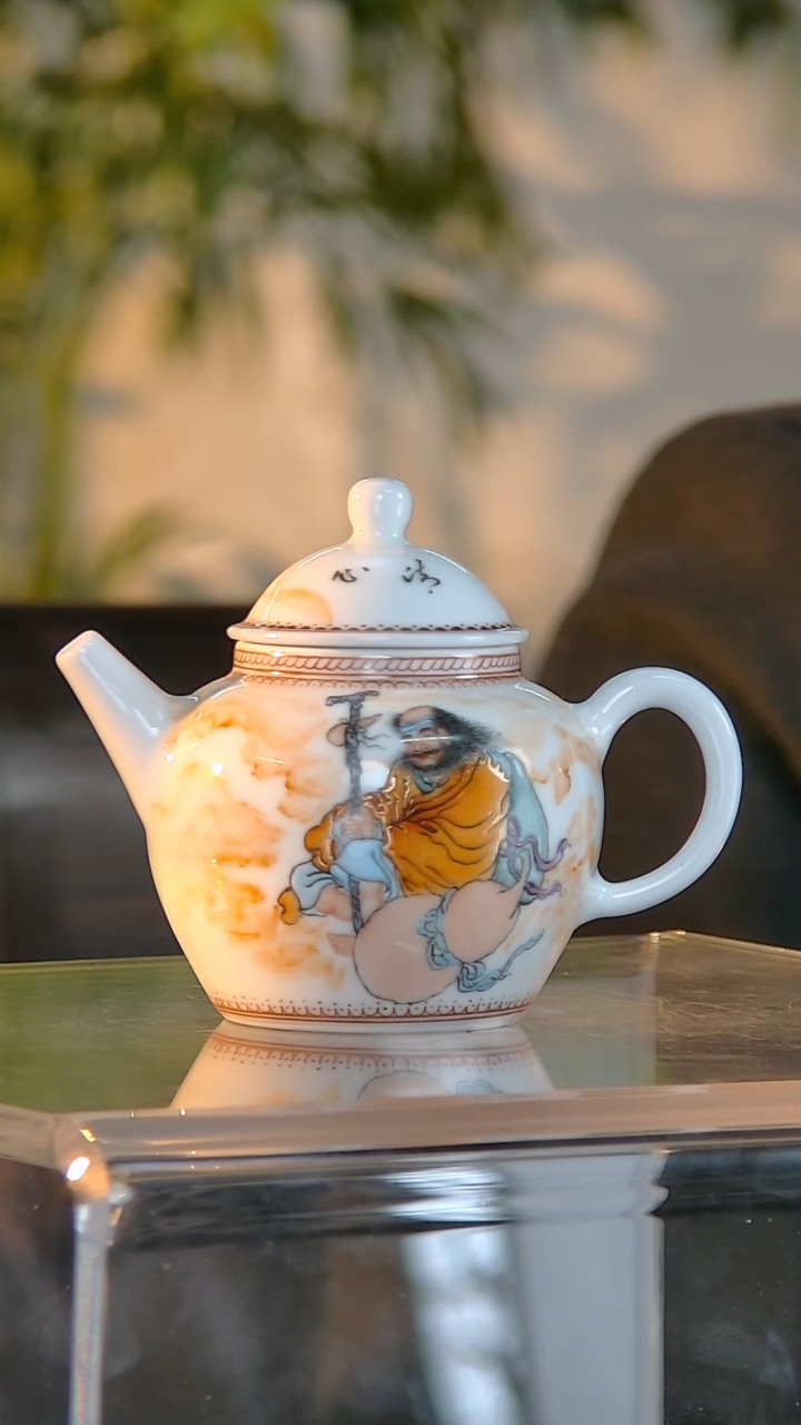 【闪购商品】壶 C49【人间瓷画】《金言》